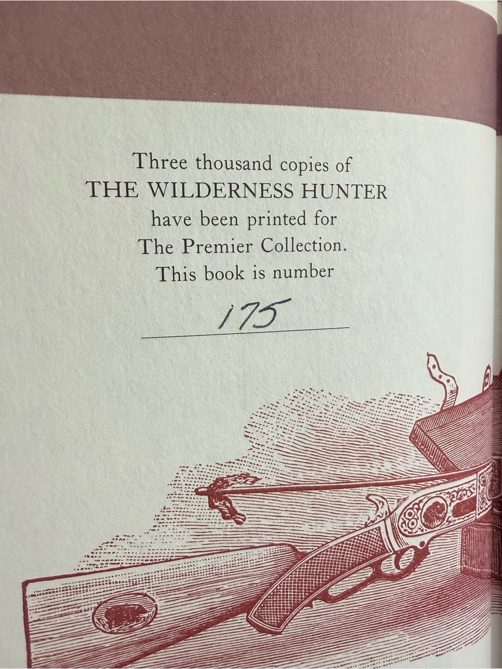The Wilderness Hunter Hardcover - Premier Collection Book 175/3000 - Picture 2 of 4